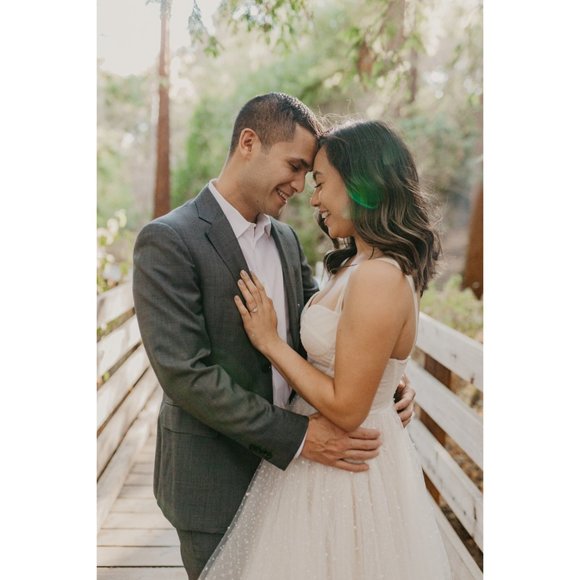 BHLDN Watters Lynette Wedding Gown tea length Size 10 NEW - Picture 8 of 11